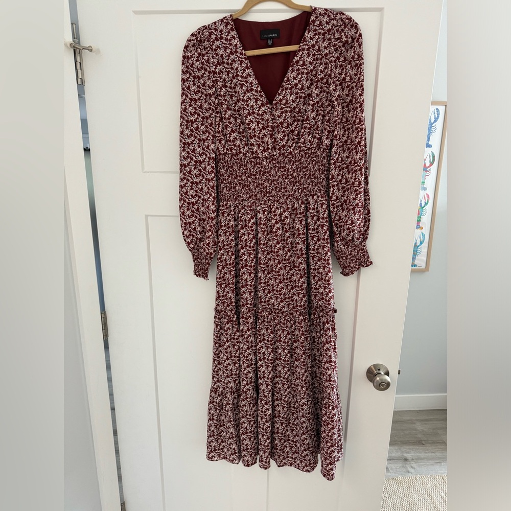 Lucy Paris - floral midi dress size small